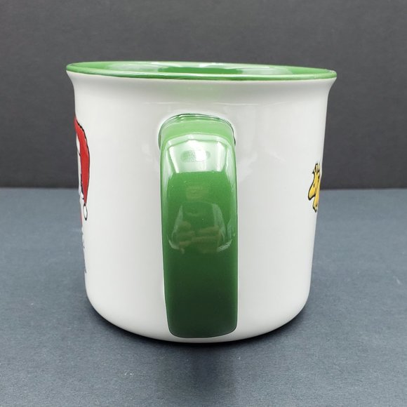 Peanuts Snoopy Woodstock Christmas Holiday Mug Santa Snoopy Bell - Picture 4 of 9